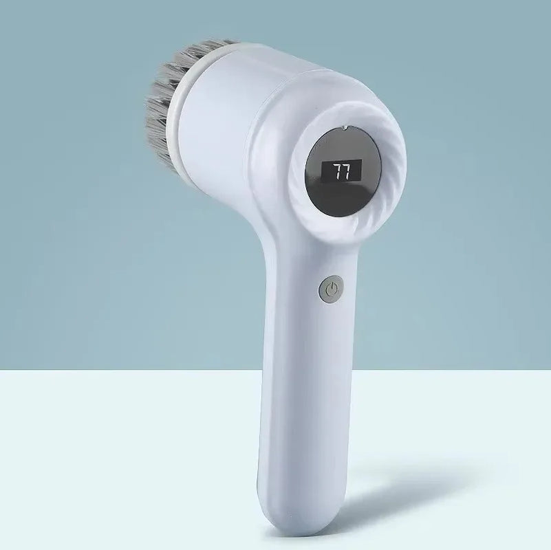 Electric Power Spin Scrubber 5 in 1 for Bathroom Cleaning for Tile Bathtub Sink with 5 Replaceable Brush Heads